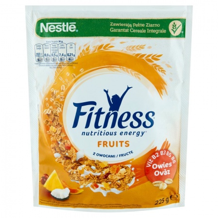 Nestlé Fitness Fruits Płatki śniadaniowe 225 g