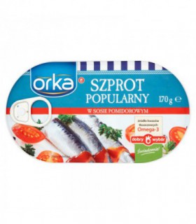 Dobry Wybór Orka Szprot popularny w sosie pomidorowym 170 g