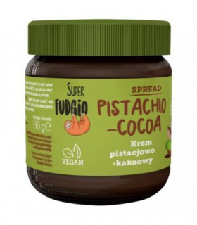 Krem pistacjowo-kakaowy bezglutenowy BIO 190 g Super Fudgio