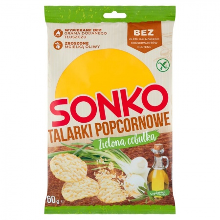 Sonko Talarki popcornowe zielona cebulka 60 g