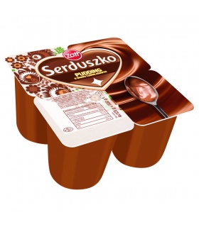 Zott Serduszko Pudding o smaku czekoladowym 500 g (4 x 125 g)
