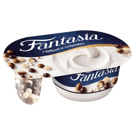 Danone Fantasia Jogurt kremowy ze zbożowymi kulkami w czekoladzie 100 g