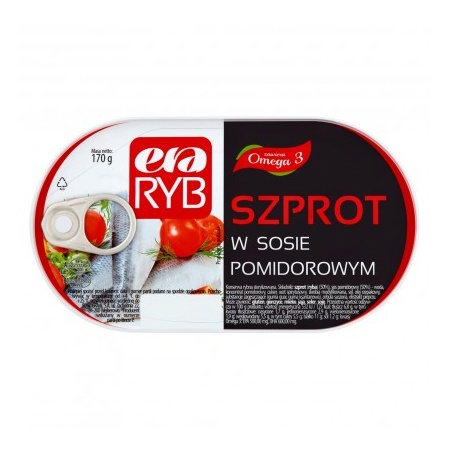 EraRyb Szprot popularny w sosie pomidorowym 170g