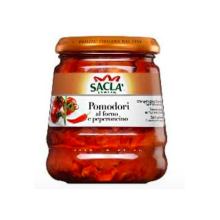 Pomidory zapiekane z ostrą papryką w oleju