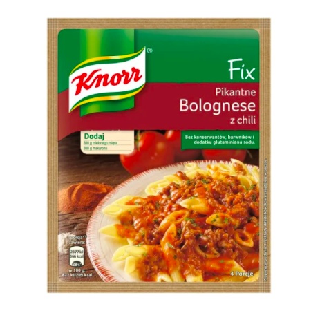 Knorr Fix pikantne bolognese z chili 47g