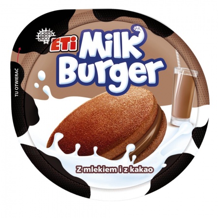 Eti Milk Burger Ciastko z mlekiem i z kakao 35 g