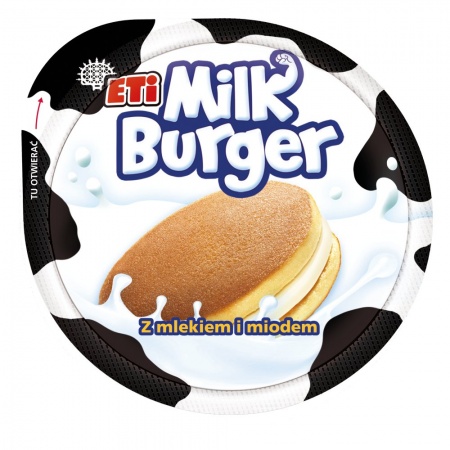 Eti Milk Burger Ciastko z mlekiem i z miodem 35 g