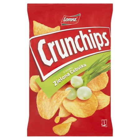 Crunchips Chipsy ziemniaczane o smaku zielona cebulka 140 g