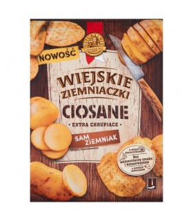 Wiejskie Ziemniaczki Ciosane Chipsy ziemniaczane grubo krojone solone 110 g