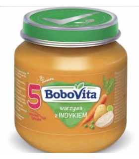Bobovita obiadek warzywa z aromatycznym indykiem 125g