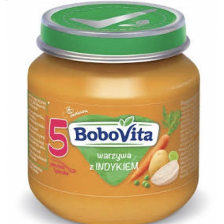 Bobovita obiadek warzywa z aromatycznym indykiem 125g