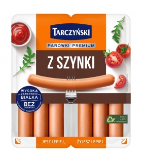Tarczyński Parówki premium z szynki 220 g (2 x 110 g)