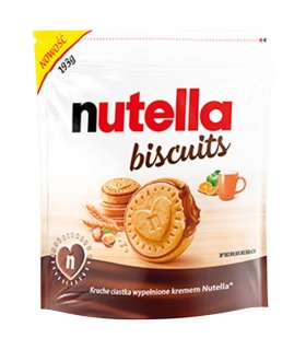 Nutella Biscuits Ciasteczka wypełnione kremem 193 g (14 sztuk)