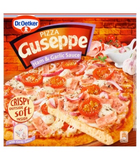 Dr. Oetker Guseppe Pizza z szynką i sosem czosnkowym 440 g