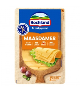 Hochland Ser żółty maasdamer w plastrach 135 g