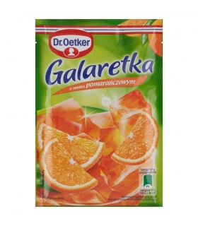 Dr. Oetker Galaretka o smaku pomarańczowym 72 g