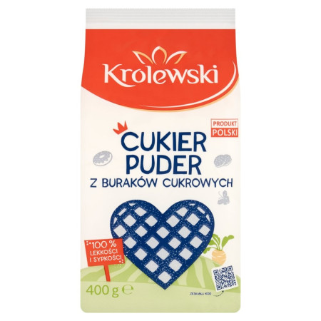 Cukier Królewski Cukier puder z buraków cukrowych 400 g