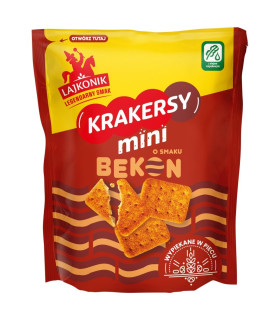 Lajkonik Krakersy mini o smaku bekon 100 g