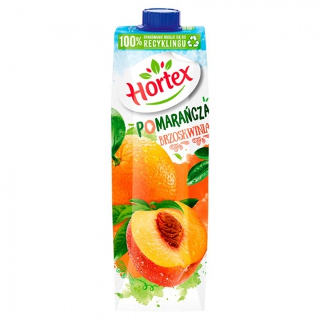 Hortex Napój pomarańcza brzoskwinia 1 l