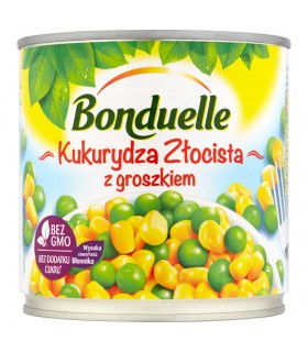 Bonduelle Kukurydza Złocista z groszkiem 340 g