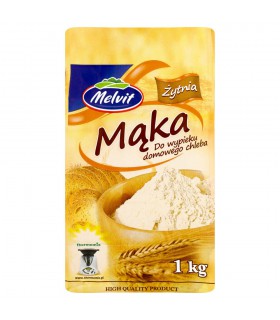Melvit Mąka żytnia do wypieku domowego chleba 1 kg