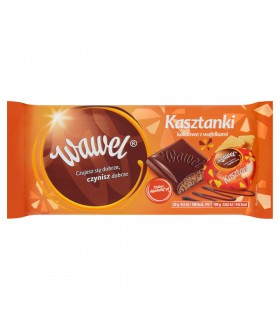 Wawel Kasztanki kakaowe z wafelkami Czekolada nadziewana 100 g