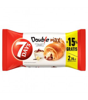 7 Days Doub!e Max Croissant z nadzieniem o smaku kakaowym i waniliowym 110 g