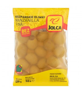 Jolca Hiszpańskie oliwki manzanilla fina bez pestek 120 g