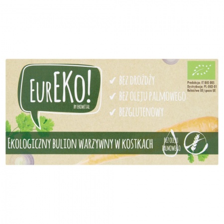 EurEko Bulion warzywny w kostkach 100 g (10 sztuk)