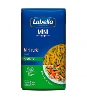 Lubella Makaron mini rurki 5 warzyw tubini 400 g