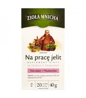 Big-Active Zioła Mnicha Na pracę jelit Suplement diety Herbatka ziołowa 40 g (20 torebek)