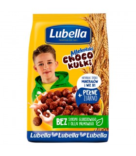 Lubella Mlekołaki Choco Kulki Zbożowe kulki o smaku czekoladowym 500 g